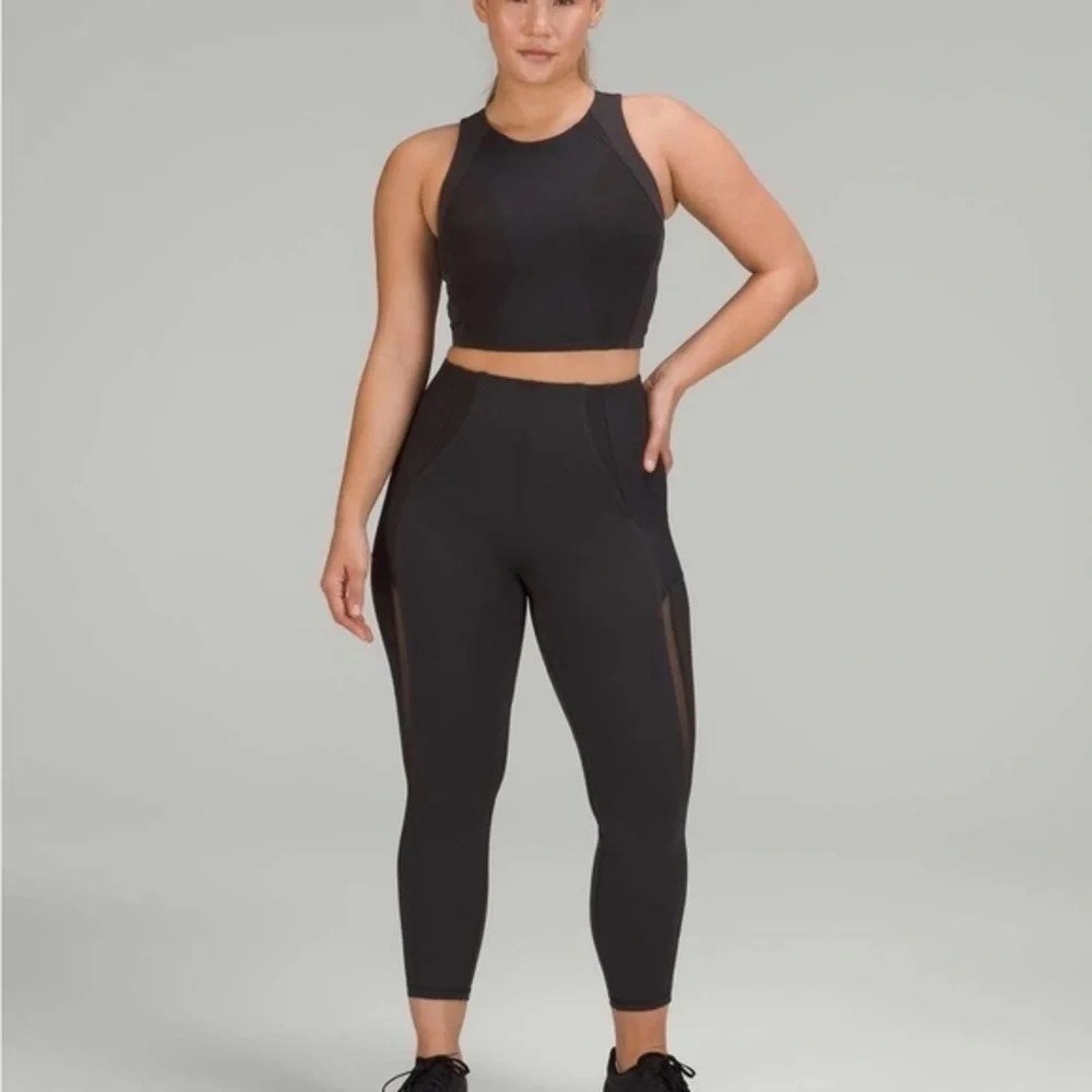 lululemon everlux and mesh contour fit super high rise training tights